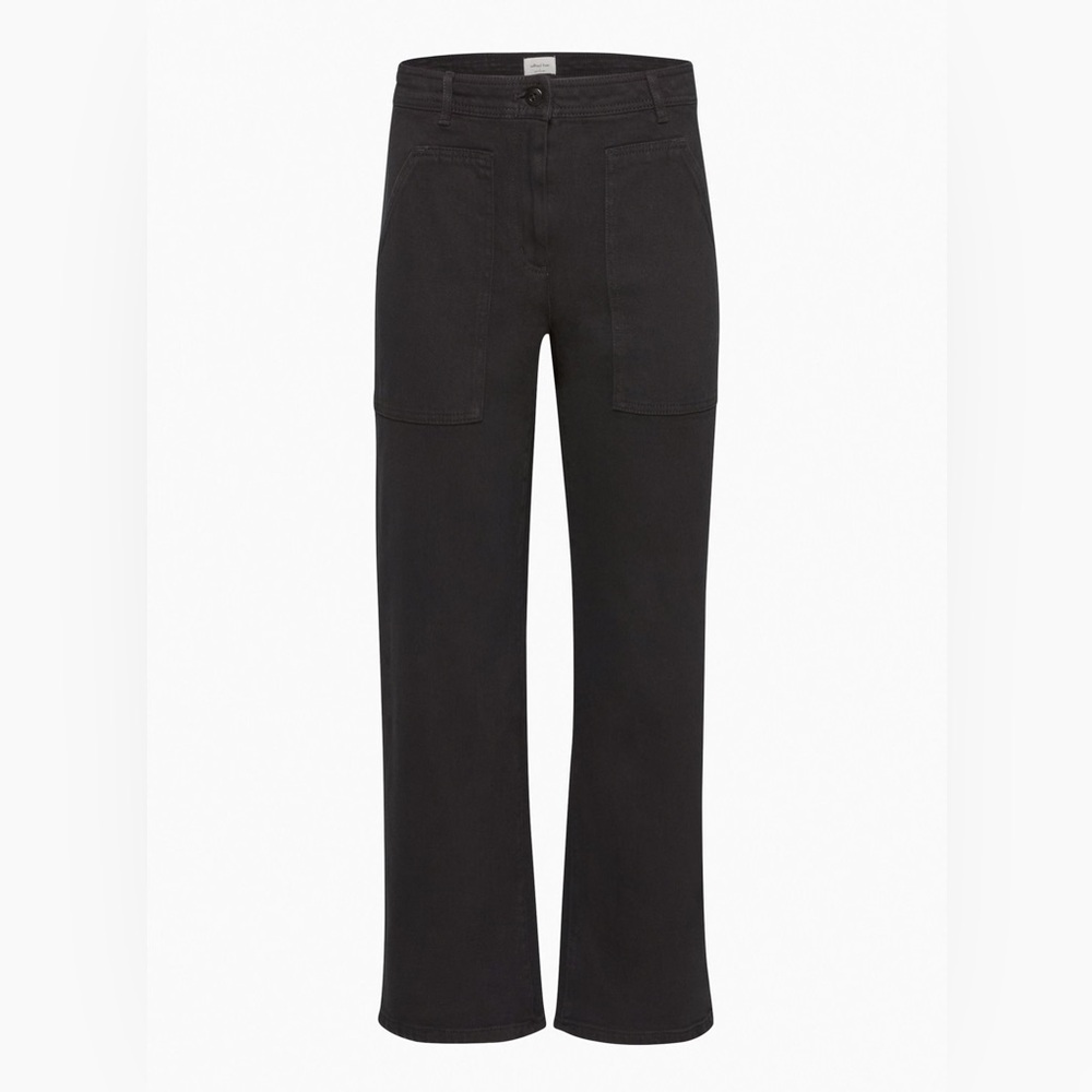 Aritzia Wilfred Free Modern Utility Pant in Black 6